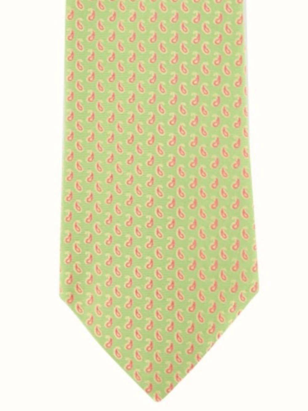 Tie Your Tie Florence Green Paisley Pattern Tie Necktie - NEW with TAGS